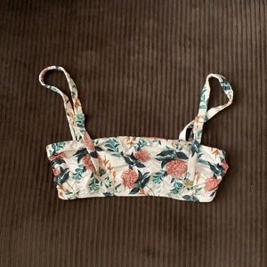 Floral bikini top